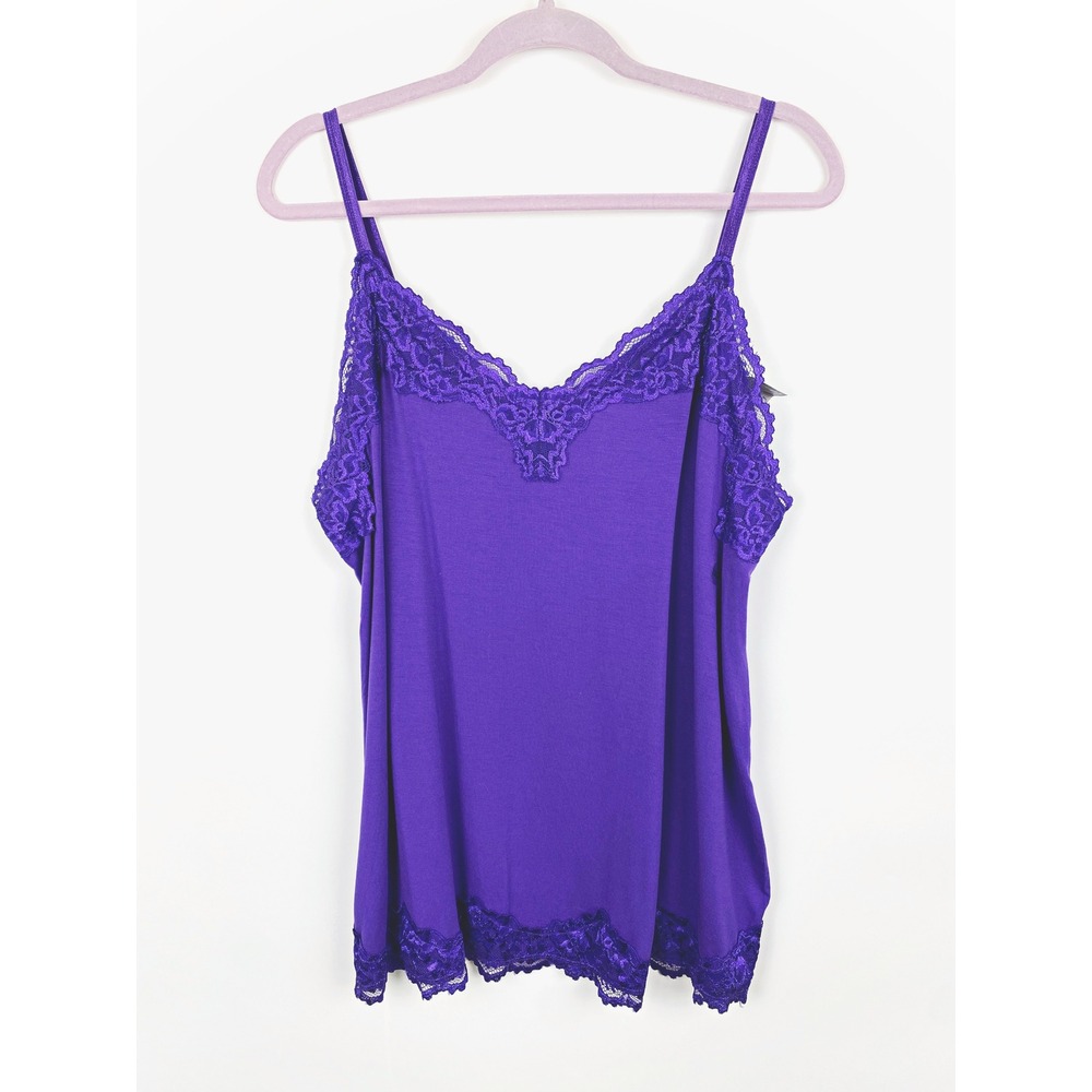 Lane Bryant Y2K Lace Trim Cami Tank Top 18/20 NWT